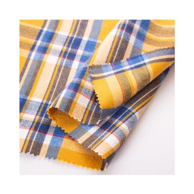 China Modern Design Check Fabric Breathable 100% Scottish Cotton Flannel Fabric for sale