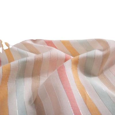 China Antistatic Designer Design Four Color Striped 100% Cotton Fabric for sale