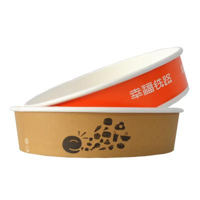 China Factory price wholesale disposable salad bowl brown disposable serving salad bowl for sale