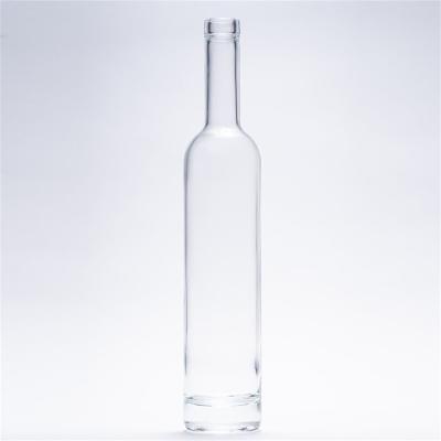 China China Factory Supply 750ml Bordeaux Glass Bottle Direct Transparent Wine Supplier for sale