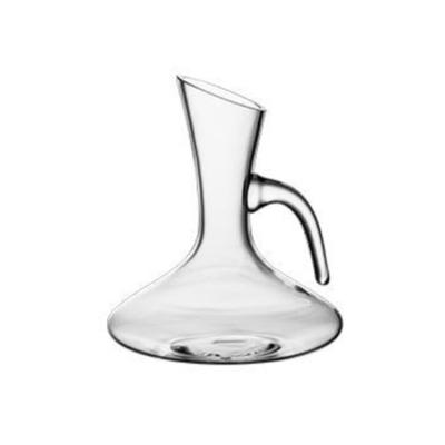 China Direct sales transparent Crystal Glass Wine Decanter classic high quality cheap with the handle for sale