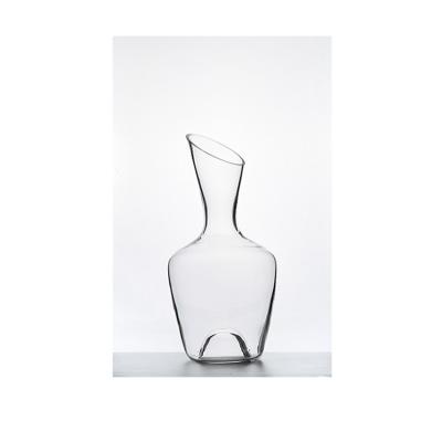 China High Value Transparent Household Clear Mouth Round Decanter Shaped Crystal Wine Decanter for sale