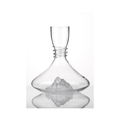 China Top Grade Transparent Wine Gifts Wholesale Wine Decanter Glass Hand Blown Red Wine Decanter Aerator for sale