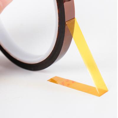 China Heat Resistant Polyimide Kaptone Tape With Coating For Masking Electronic Products for sale