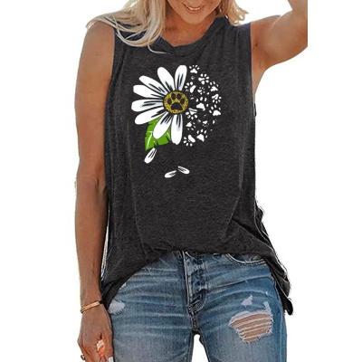 China Newest Design QUICK DRY Women Round Neck Tank Top Summer Bear Paw Graphic Top Tees Oversized Ladies Invest T-shirt for sale