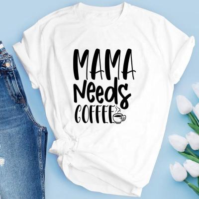 China Anti Wrinkle Your OWN Print Design Logo Tee Shirt Mama Women Tshirt Plus Size Mother's Day Customized T-shirt Tees for sale