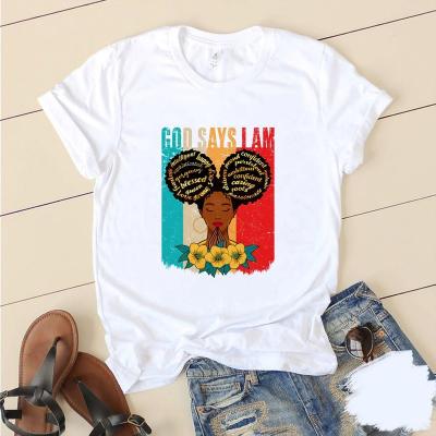 China High Quality QUICK DRY Women's T-shirt Printed Girl Short Magic Shirt Black Summer Shirt Women Graphic Sleeve Tops for sale