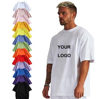 China Serviceable High Quality OEM Service Printed Oversized T-shirt Men's T-Shirt Drop Shoulder T-Shirt Men's 100% Cotton 220 Grams for sale