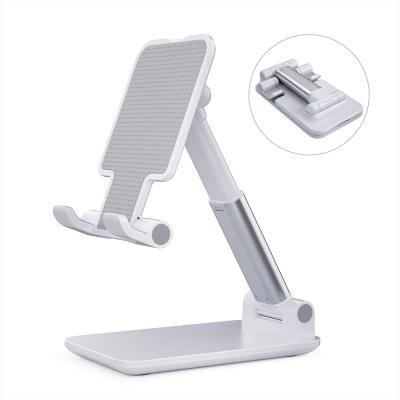 China Factory Price Mini Portable Adjustable Foldable Aluminum Tablet Holder Mount Tablet Cell Phone Holder Dustproof Stand For IPhone for sale