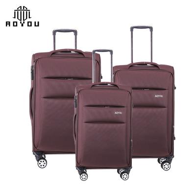 China Business 20 24 28 Inch Factory Price Trolleys Bag Luggage High Quality Oxford Soft Nylon Suitcase Luggage for sale