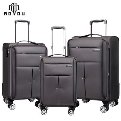 China Business Trolley Bags Luggage High Quality Oxford Soft Nylon Suitcase Luggage for sale