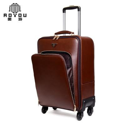 China Lightweight PU New Arrival Suitcase Spinner Trolley Luggage For Travel Suitcase For Business for sale