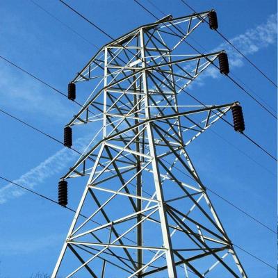 China Steel Structure Bridge Hot sale electric power transmission line lattice galvanized 500KV Power Transmission Steel Tower for sale