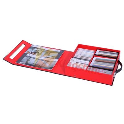 China paper & High Quality Cardboard Custom Roller Blind Color Sample Paper Book for sale