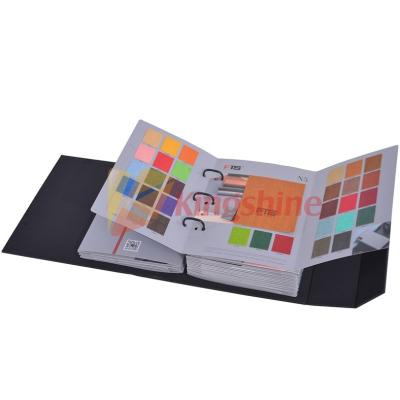 China paper & Cardboard Tech Leather Production Display Voucher Samples Sample Book for sale