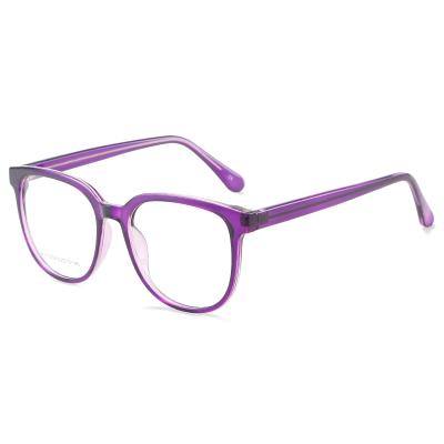 China Hot Selling Luminous MY7033 Color Propionic Acid Unisex Optical Eyewear Wholesale CP Glass Round Frames for sale