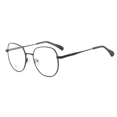 China Hot Sale DM1057 2022 Soft Soft Safe Round Frame Spring Hinge Metal Eyewear Optical Glass Frames for sale