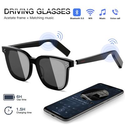 China E9-1 2021 Wireless Earphone 400 Wireless Sunglasses Earphone Bone Conduction Music UV Smart Sunglasses for sale