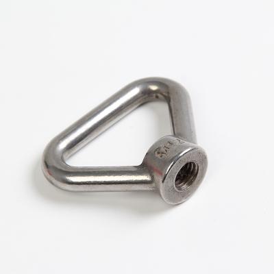 China Heavy Industry OEM M14 Triangle Eye Nuts 304 Stainless Steel Lifting Triangle Ring Shaped Lifting Bow Nut for sale