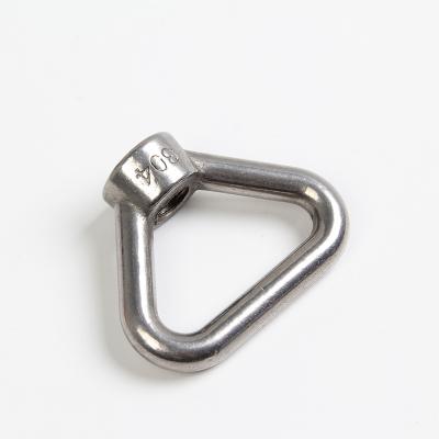 China High Quality Heavy Industry Stainless Steel AISI304 M10 Triangle Ring Shaped Lifting Eye Bolt Nut Arc Nuts for sale