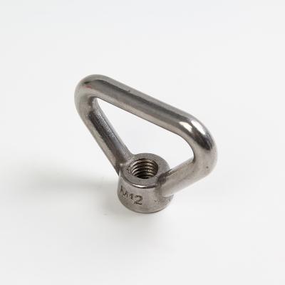 China Heavy Industry M16 304 Ring Triangle Shape M16 Stainless Steel Silver Eye Arc Lifting Nuts for sale