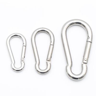 China Hot Selling Heavy Industry 9*90mm Stainless Steel 304 Spring Snap Hook for sale