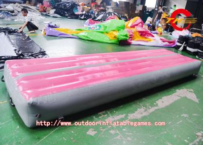 China Indoor Adult Sports Inflatable Air Track PVC Pink Cushion Track for sale