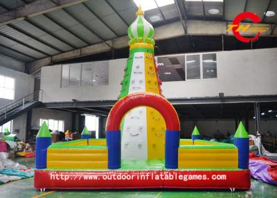 China PVC Rock Inflatable Climbing Wall / Inflatable Jumping House Waterproof for sale