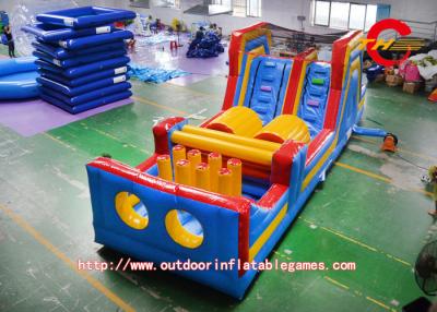 China PVC 0.55mm Children's Inflatable  Obstacle Course Tunnel Game for sale