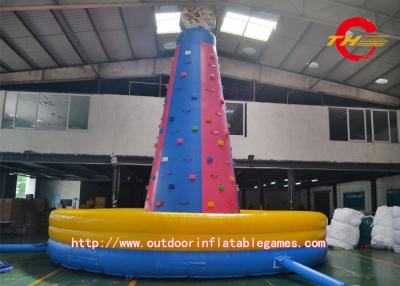 China Red / Blue Inflatable Climbing Wall Waterproof For Beach / Eater for sale