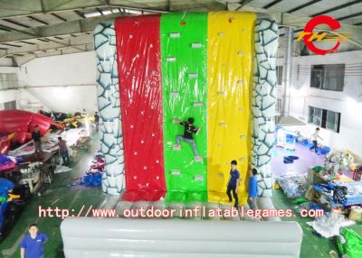 China Customized Inflatable Climbing Wall / Inflatable Rock Climbing Wall For Children / Adults for sale