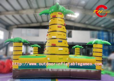 China Commercial Inflatable Climbing Wall , Backyard Rock Climbing Wall For Kids for sale