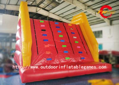 China Giant Adult Inflatable Climbing Wall With Mattress , Inflatable Climbing Mountain for sale