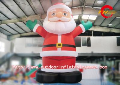 China Outdoor Christmas Inflatable Cartoon Characters Decorations Lovely Santa Claus for sale