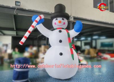 Chine Le PVC gonflable extérieur de décoration de bonhomme de neige de Noël/Noël a enduit pour la construction à vendre