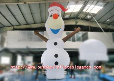 China Snowman Inflatable Cartoon Characters For Home Yard Christmas Decoration for sale