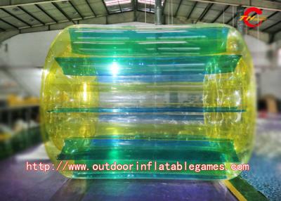 China PVC Tarpaulin Colour Crazy Inflatable Water Games Inflatable Water Walker Roller for sale