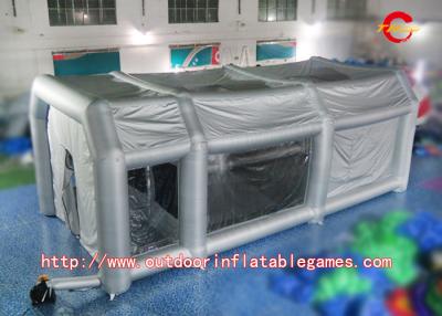 China Outdoor Portable Inflatable Spray Booth with Oxford / PVC material 8x4x3m for sale