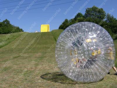 Chine La boule gonflable adaptée aux besoins du client de Zorb de hamster humain, enfants roulent à l'intérieur de la boule gonflable à vendre