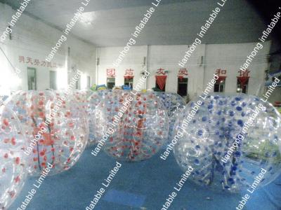 China Transparent Human Hamster Ball  / portable inflatable body bumper ball for sale