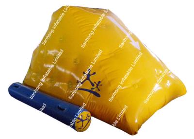 China Yellow Inflatable Climbing Wall , Inflatable Rock Climbing Fire-Retardant for sale