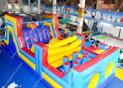 China Pvc Rock Inflatable Obstacle Course Indoor / Outdoor Sports Recreation City for sale