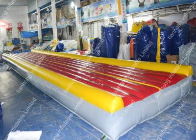 China Water Sports Inflatable Tumble Floor Red Cushion For Water Park for sale