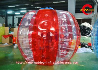 China TPU Body Inflatable Bumper Ball / Body Zorb Ball Color Striped for sale