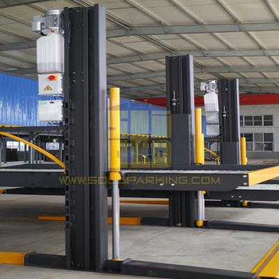 China Brand Two Post Car Parking Lift For Two Large SUVs 2700kg for sale