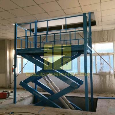 China Underground Hydraulic Car Scissor Lift Platform Height Stationary Car Scissor Lift Table Customizable for sale