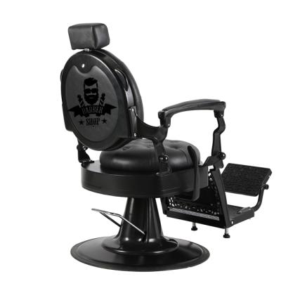 China EUROPEAN black antique barber chairs factory direct sale; barber equiment and supplies for the barbershop; hair salon beauty furniture for sale