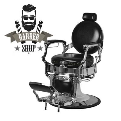 China EUROPEAN Furniture Chrome Antique Hair Salon Barber Chair For Sale; High Quality Hydraulic Pump Hairdressing Chairs Wholesale for sale