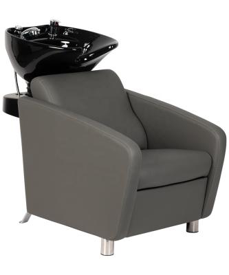 China Modern portable shampoo chair with black basin for sale; Hair salon beauty furniture for barber shop for sale