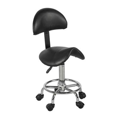 China Wholesale (Size) Five Star Technician Stool Black Salon Adjustable Barber Stool Small for sale